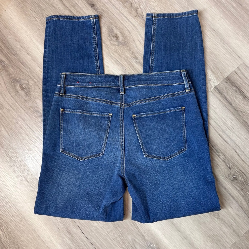 Talbots Slim Ankle Jeans Womens 4 Blue Stretch Mid Rise Straight Denim - Picture 2 of 12